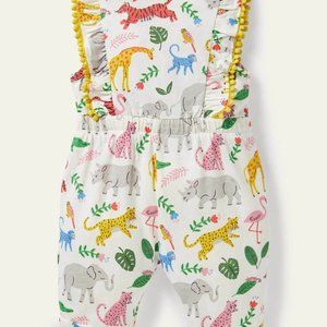 NWOT Mini Boden Jersey Ruffle Romper